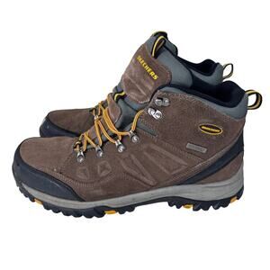 Skechers‎ Relment Pelmo Hiking Boots Waterproof Lace Up 64869 Brown Mens Size 14